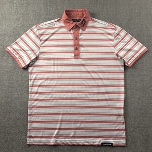 Druids Polo Shirt Adult Size Medium Striped Short Sleeve Golf Golfing Casual Men